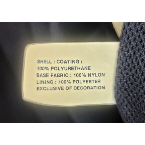 Gap Kids XL 12 Navy Windbreaker Yellow Blue Stripes Full-Zip Hooded Mesh Lining - Picture 7 of 11